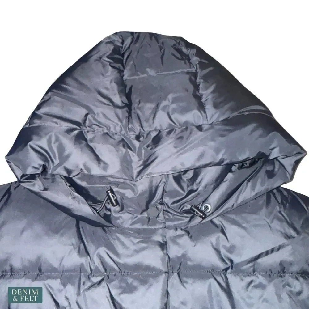 Alo Yoga Gold‎ Rush Puffer Vest Black Hooded Nylon Warm Athleisure Winter Core